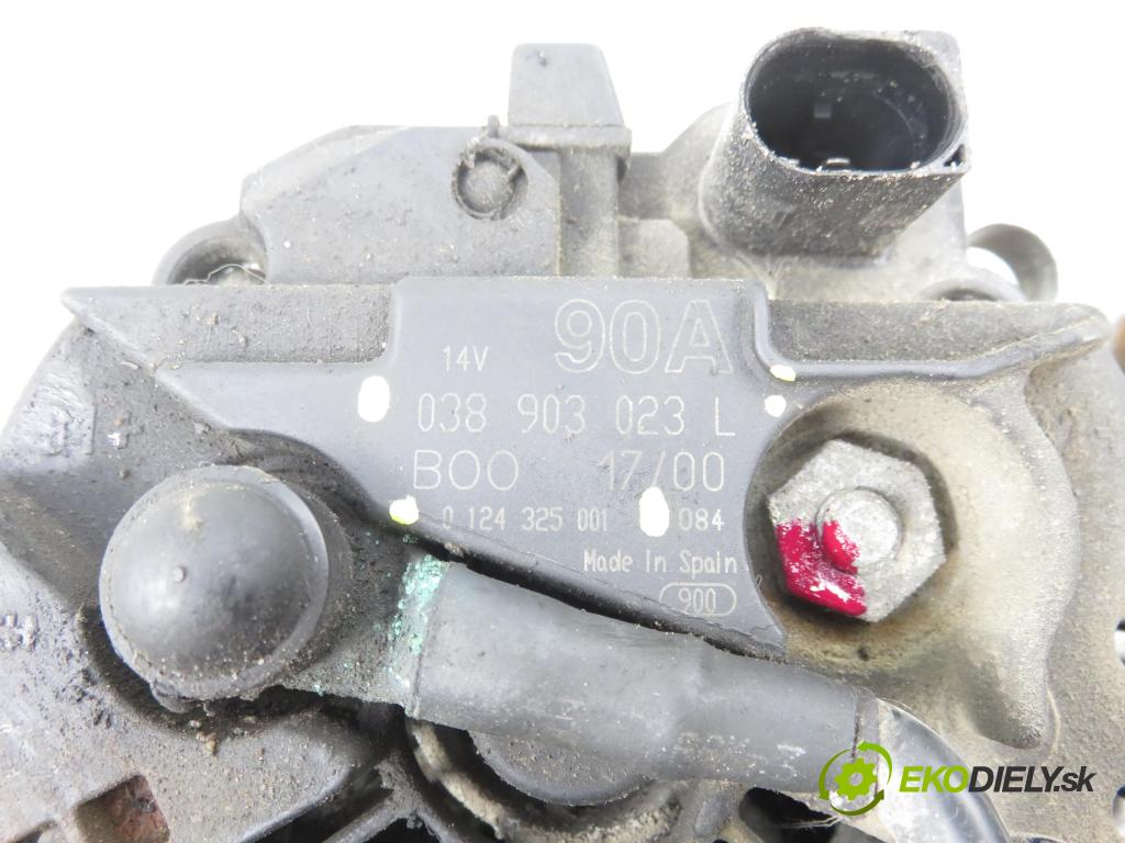 SKODA OCTAVIA I Combi (1U5) KOMBI 2001 81,00 1.9 TDI 110 - ASV 1896,00 Alternátor 038903023L ; 0124325001 (Alternátor)