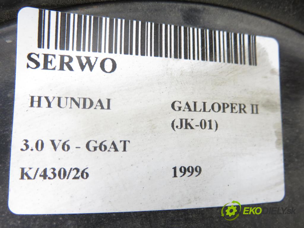 HYUNDAI GALLOPER II (JK-01) TERENOWY 1999 104,00 3.0 V6 - G6AT 2972,00 Posilovač (Servočerpadlo)