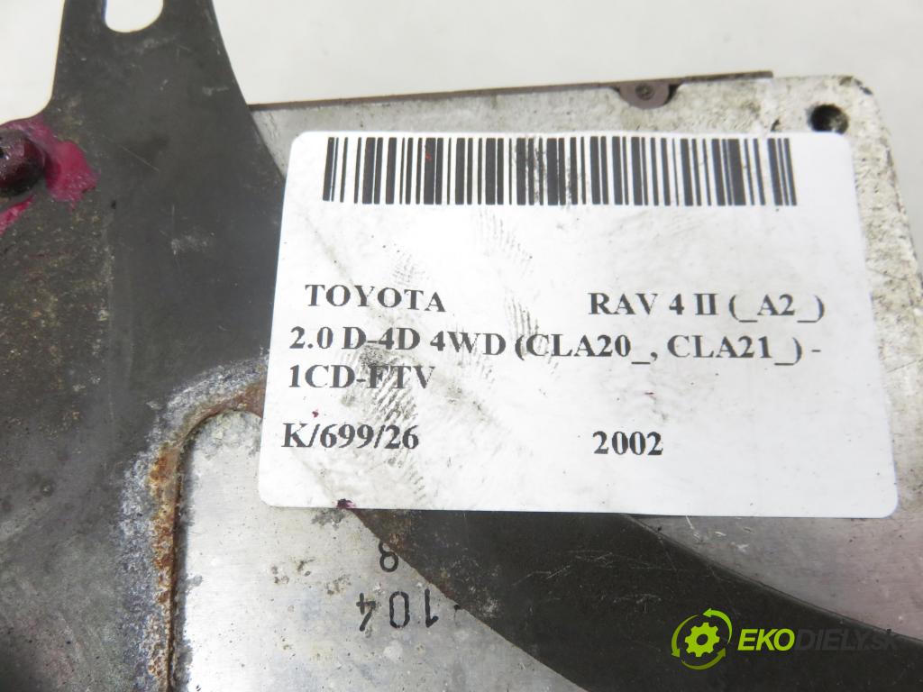 TOYOTA RAV 4 II (_A2_) SUV 2002 85,00 2.0 D-4D 4WD 116 - 1CD-FTV 1995,00 řídící jednotka vstřiku 8987120030 ; 1310001041