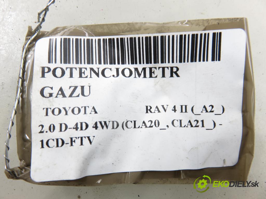 TOYOTA RAV 4 II (_A2_) SUV 2002 85,00 2.0 D-4D 4WD 116 - 1CD-FTV 1995,00 potenciometr plynového pedálu 8928133010 (Potenciometr plynového pedálu)
