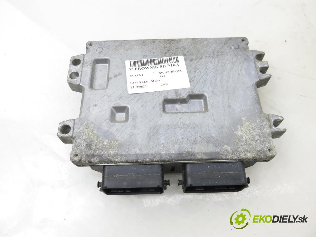 SUZUKI SWIFT III (MZ, EZ) HB 2006 68,00 1.3 4x4 (RS 413) - M13A 1328,00 řídící jednotka motora 3392063JH ; 1123003031