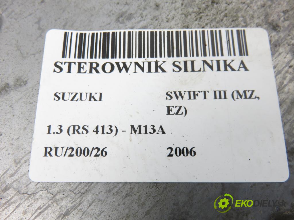 SUZUKI SWIFT III (MZ, EZ) HB 2006 68,00 1.3 4x4 (RS 413) - M13A 1328,00 Riadiaca jednotka Motor 3392063JH ; 1123003031