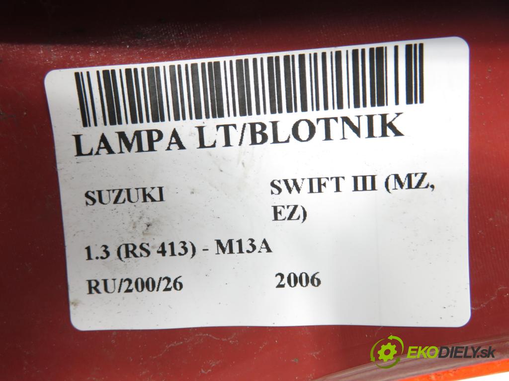 SUZUKI SWIFT III (MZ, EZ) HB 2006 68,00 1.3 4x4 (RS 413) - M13A 1328,00 Svetlo ľavé zadné P4476L