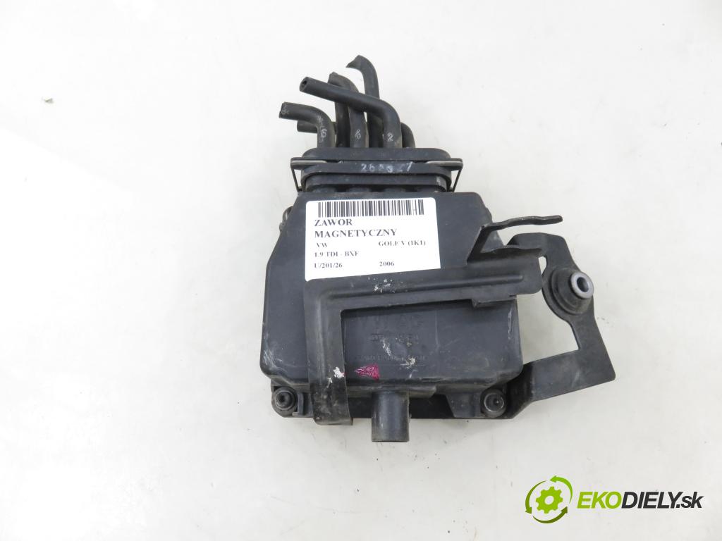 VW GOLF V (1K1) HB 2006 66,00 1.9 TDI - BXF 1896,00 VENTIL magnetický 6Q0906625