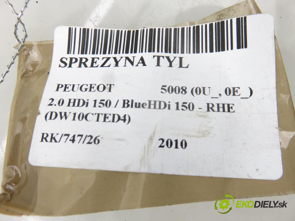 PEUGEOT 5008 (0U_, 0E_) MINIVAN 2010 110,00 2.0 HDi 150 / BlueHDi 150 - RHE (DW10CTED4) 1997,00 Pružina ZADNÍ: