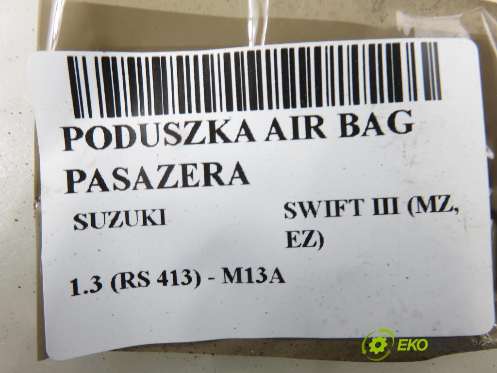 SUZUKI SWIFT III (MZ, EZ) HB 2006 68,00 1.3 4x4 (RS 413) - M13A 1328,00 AirBag air BAG CESTUJÍCÍ: 7392063J00 ; 7391063J10
