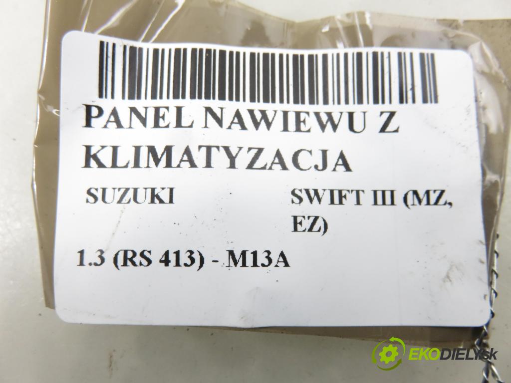 SUZUKI SWIFT III (MZ, EZ) HB 2006 68,00 1.3 4x4 (RS 413) - M13A 1328,00 Panel topení KLIMATIZACE: