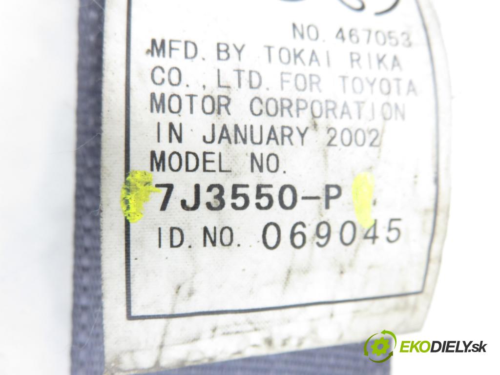 TOYOTA RAV 4 II (_A2_) SUV 2002 85,00 2.0 D-4D 4WD 116 - 1CD-FTV 1995,00 Držiak bezpečnostný PP 7J3550P