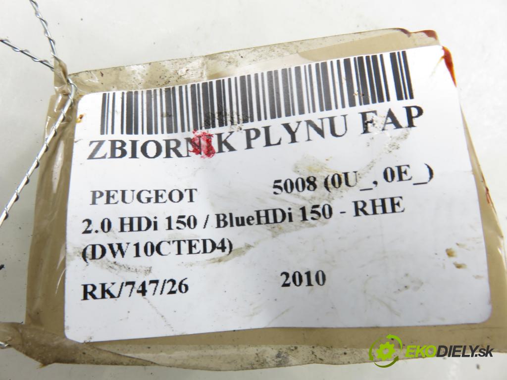 PEUGEOT 5008 (0U_, 0E_) MINIVAN 2010 110,00 2.0 HDi 150 / BlueHDi 150 - RHE (DW10CTED4) 1997,00 Nádržka KAPALINA: FAP 9672052280