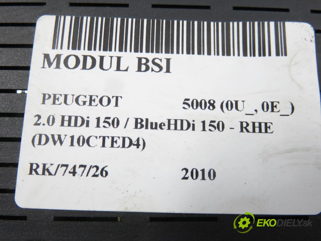 PEUGEOT 5008 (0U_, 0E_) MINIVAN 2010 110,00 2.0 HDi 150 / BlueHDi 150 - RHE (DW10CTED4) 1997,00 MODUL BSI 966405908002