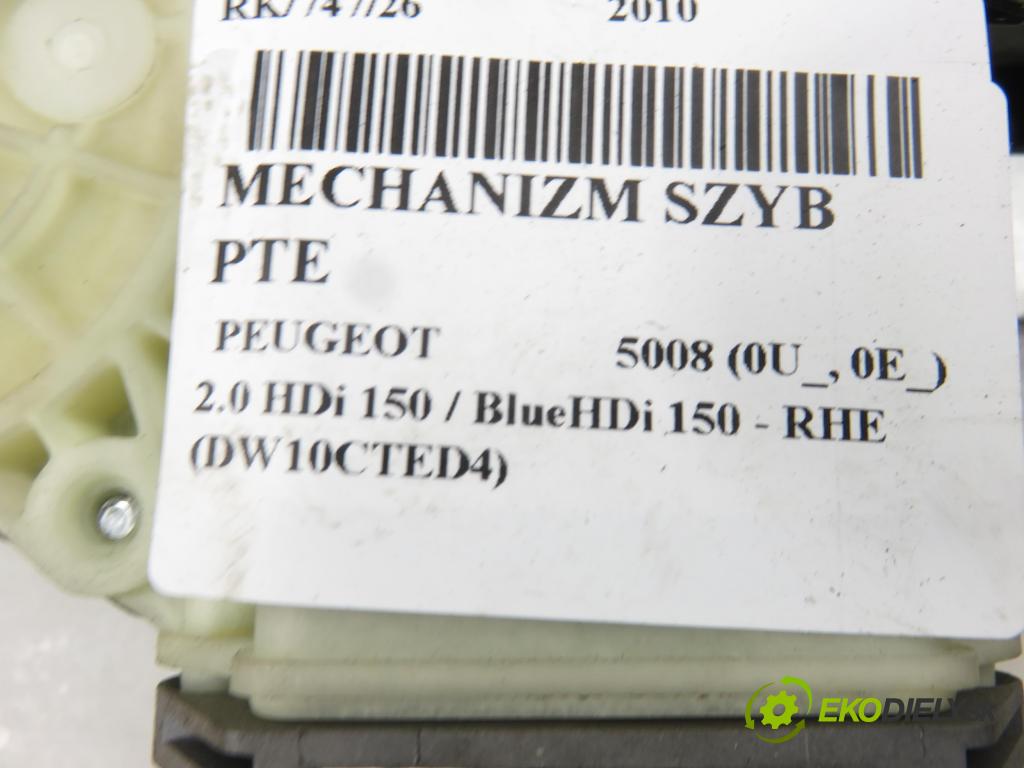 PEUGEOT 5008 (0U_, 0E_) MINIVAN 2010 110,00 2.0 HDi 150 / BlueHDi 150 - RHE (DW10CTED4) 1997,00 Mechanizmus okien PTE 912250104 ; 9683670680