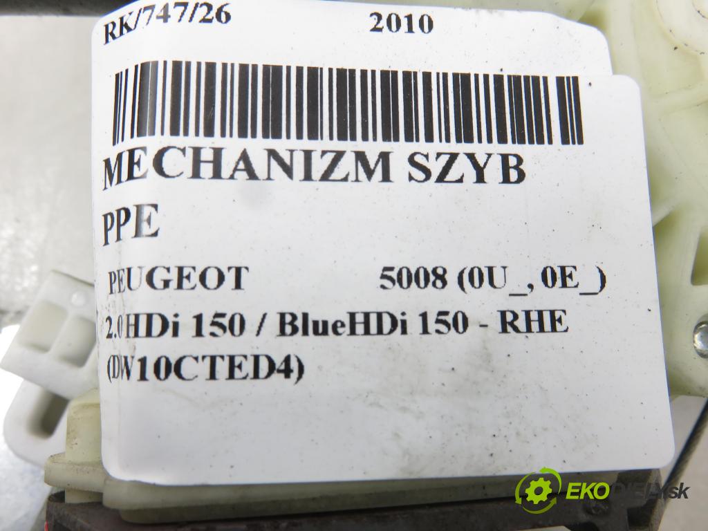 PEUGEOT 5008 (0U_, 0E_) MINIVAN 2010 110,00 2.0 HDi 150 / BlueHDi 150 - RHE (DW10CTED4) 1997,00 Mechanizmus okien 912250104 ; 9682808880
