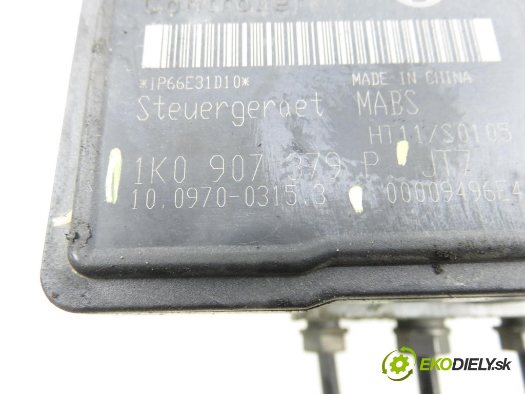 VW GOLF V (1K1) HB 2006 66,00 1.9 TDI - BXF 1896,00 Pumpa ABS 1K0907379P ; 10097003153 ; 1K0614117H (Pumpa ABS)