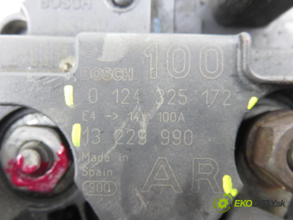 OPEL ZAFIRA B (A05) MINIVAN 2007 74,00 1.9 CDTI 8V 101 - Z 19 DTL 1910,00 Alternátor 13229990AR ; 0124325172 (Alternátor)