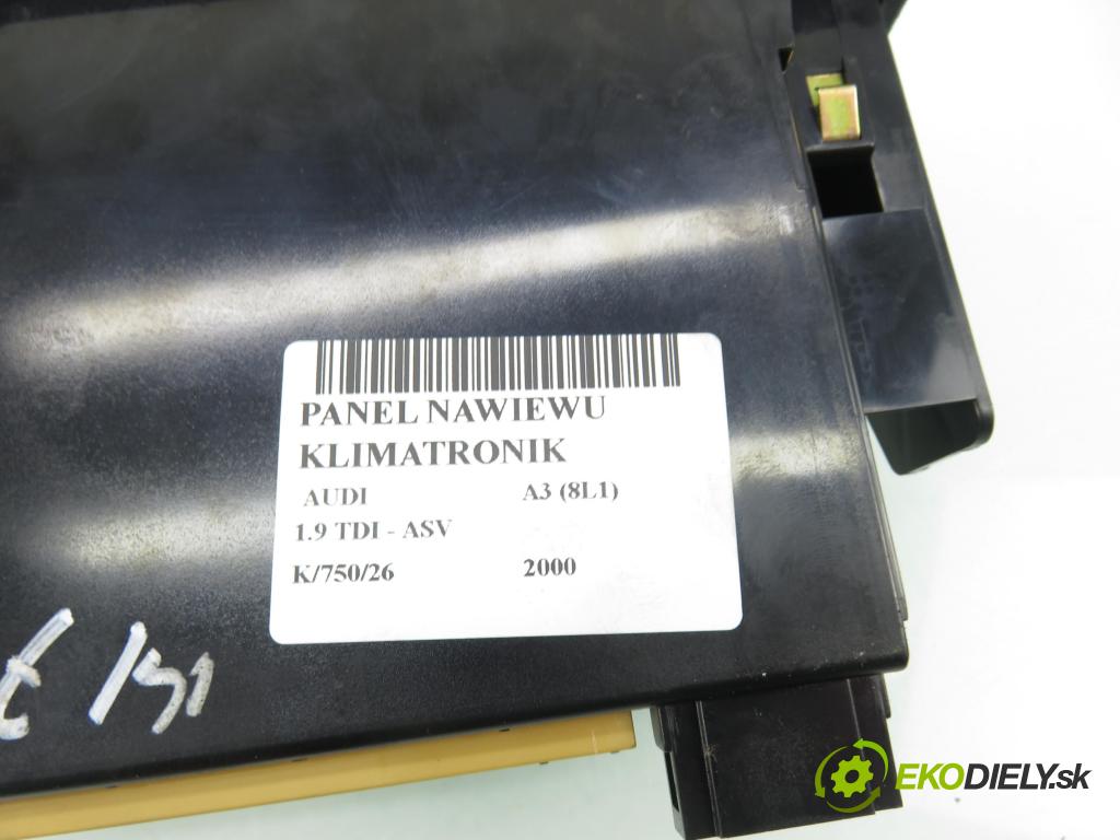 AUDI A3 (8L1) HB 2000 81,00 1.9 TDI - ASV 1896,00 Panel topení KLIMATRONIK 8L0820043H ; 5HB00818400