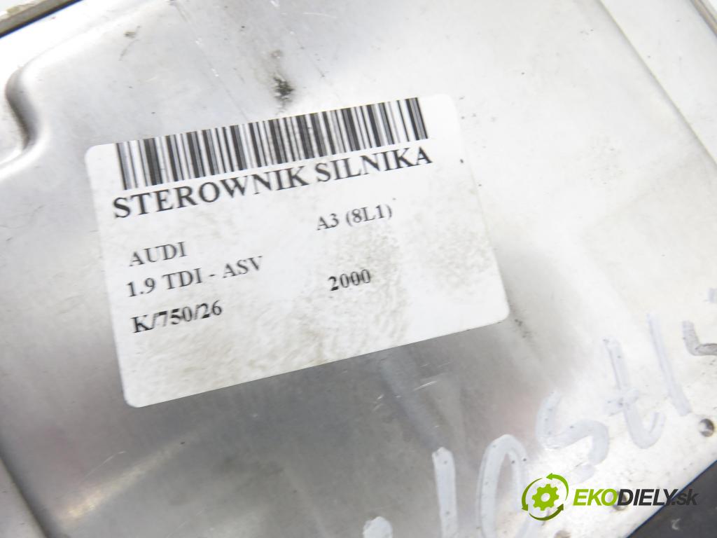 AUDI A3 (8L1) HB 2000 81,00 1.9 TDI - ASV 1896,00 Riadiaca jednotka Motor 038906012BB ; 0281010123