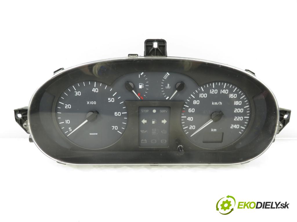 RENAULT SCENIC I (JA0/1_) MINIVAN 2000 72,00 1.9 dTi (JA0N) - F9Q 734 1870,00 prístrojovka elektrický P7700427896A