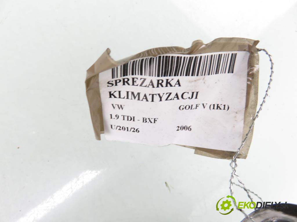 VW GOLF V (1K1) HB 2006 66,00 1.9 TDI - BXF 1896,00 KOMPRESOR: klimatizace 1K0820859F (Kompresor klimatizace)