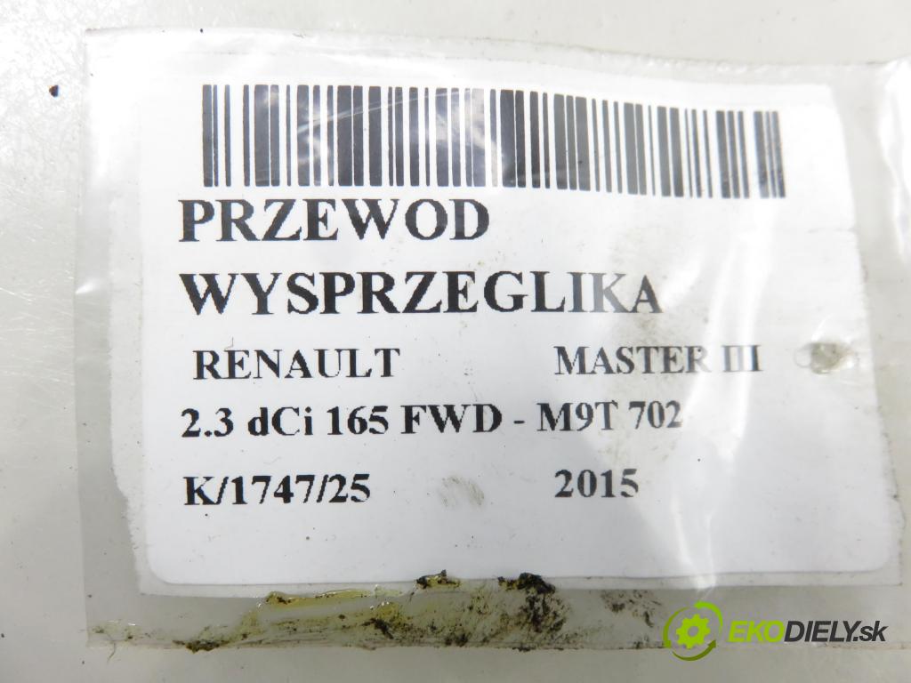 RENAULT MASTER III Platforma / podwozie (EV, HV, UV) KABINA/PLATFORMA 2015 120,00 2.3 dCi 165 FWD - M9T 702 2298,00 rúrka vypínacieho ložiska 308514690R