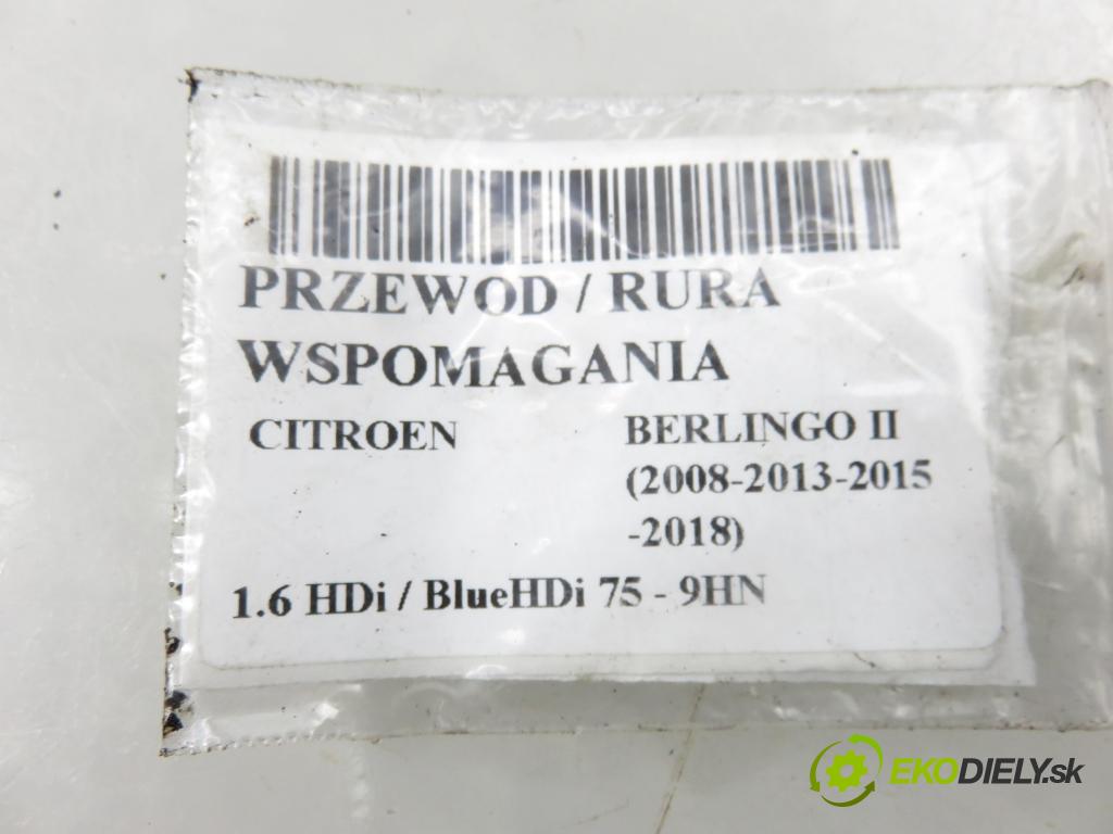 CITROEN BERLINGO Nadwozie pełne/minivan (B9) FURGON 2011 55,00 1.6 HDi / BlueHDi 75 - 9HN (DV6ETED) 1560,00 rúrka / Rúra servočerpadlo 9674419580