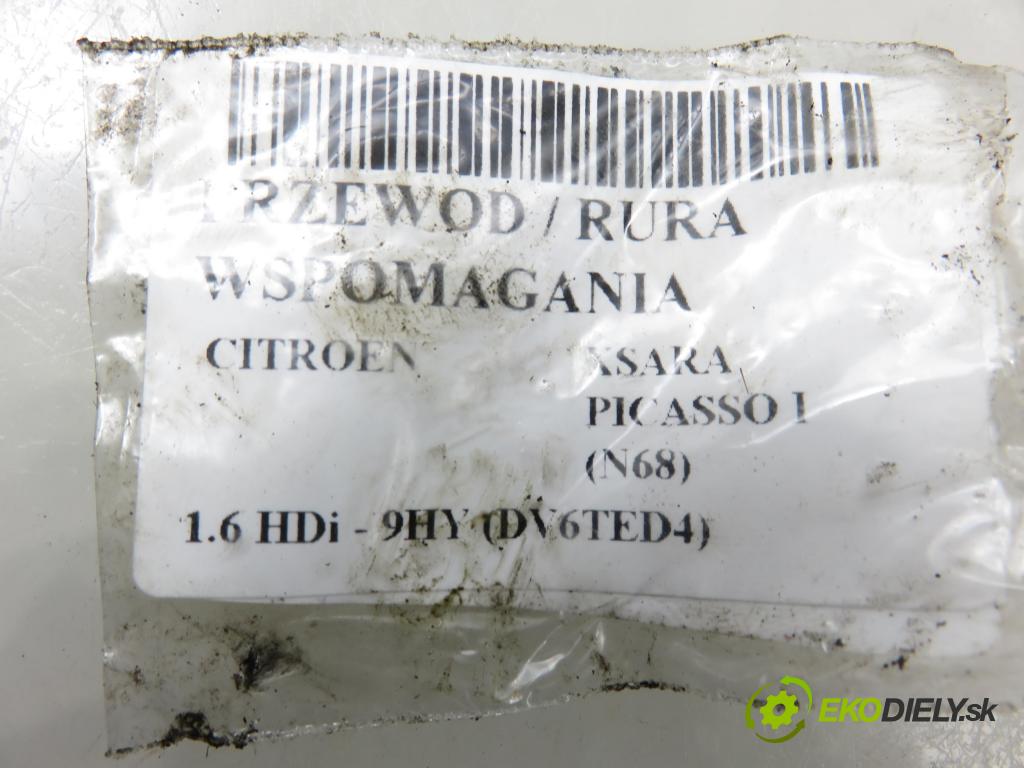 CITROEN XSARA PICASSO (N68) MINIVAN 2001 80,00 1.6 HDi 109 - 9HY (DV6TED4) 1560,00 trubka / Rúra servočerpadlo 9647165380