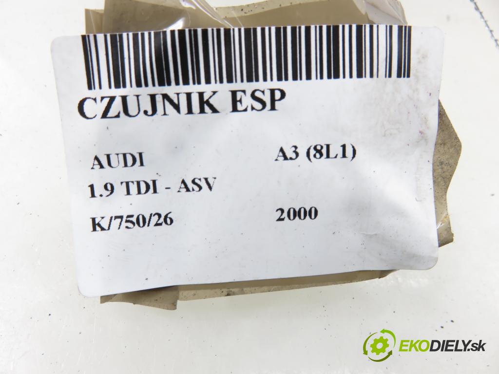 AUDI A3 (8L1) HB 2000 81,00 1.9 TDI - ASV 1896,00 Snímač ESP 1J0907657B ; 1J1907637B ; 1J0907651A