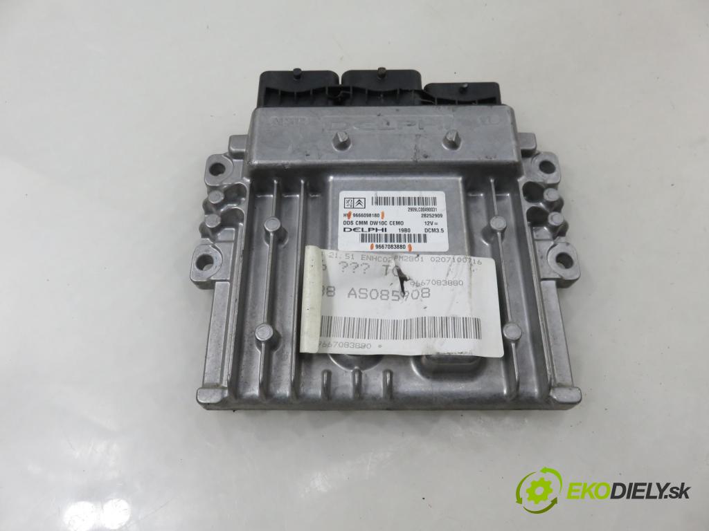 PEUGEOT 5008 (0U_, 0E_) MINIVAN 2010 110,00 2.0 HDi 150 / BlueHDi 150 - RHE (DW10CTED4) 1997,00 řídící jednotka motora 9667083880 ; 9666098180