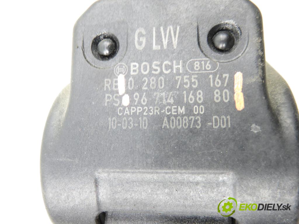 PEUGEOT 5008 (0U_, 0E_) MINIVAN 2010 110,00 2.0 HDi 150 / BlueHDi 150 - RHE (DW10CTED4) 1997,00 potenciometr plynového pedálu 0280755167 ; 9671416880 (Potenciometr plynového pedálu)