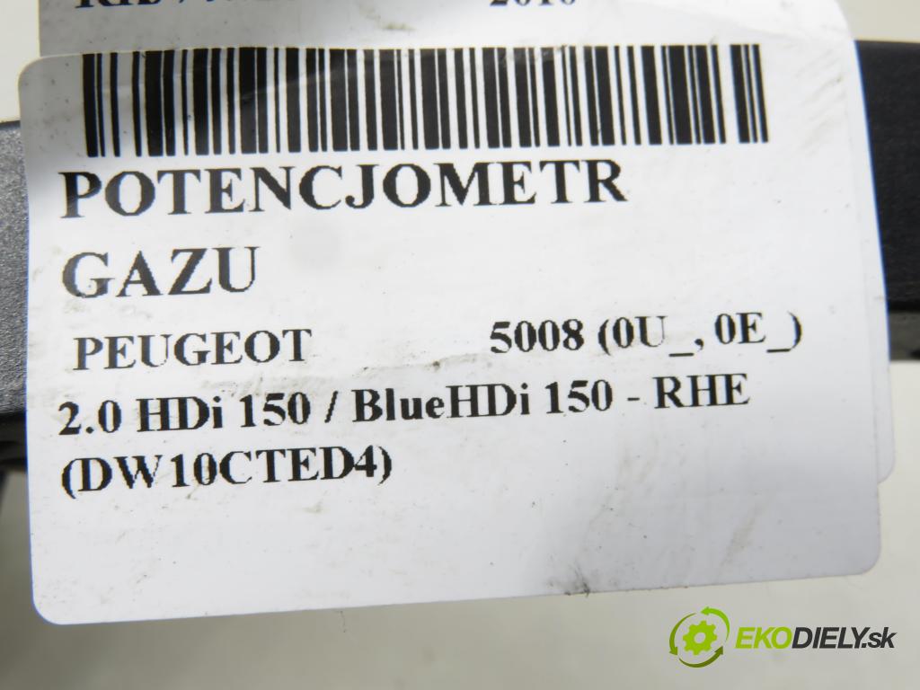 PEUGEOT 5008 (0U_, 0E_) MINIVAN 2010 110,00 2.0 HDi 150 / BlueHDi 150 - RHE (DW10CTED4) 1997,00 potenciometr plynového pedálu 0280755167 ; 9671416880 (Potenciometr plynového pedálu)