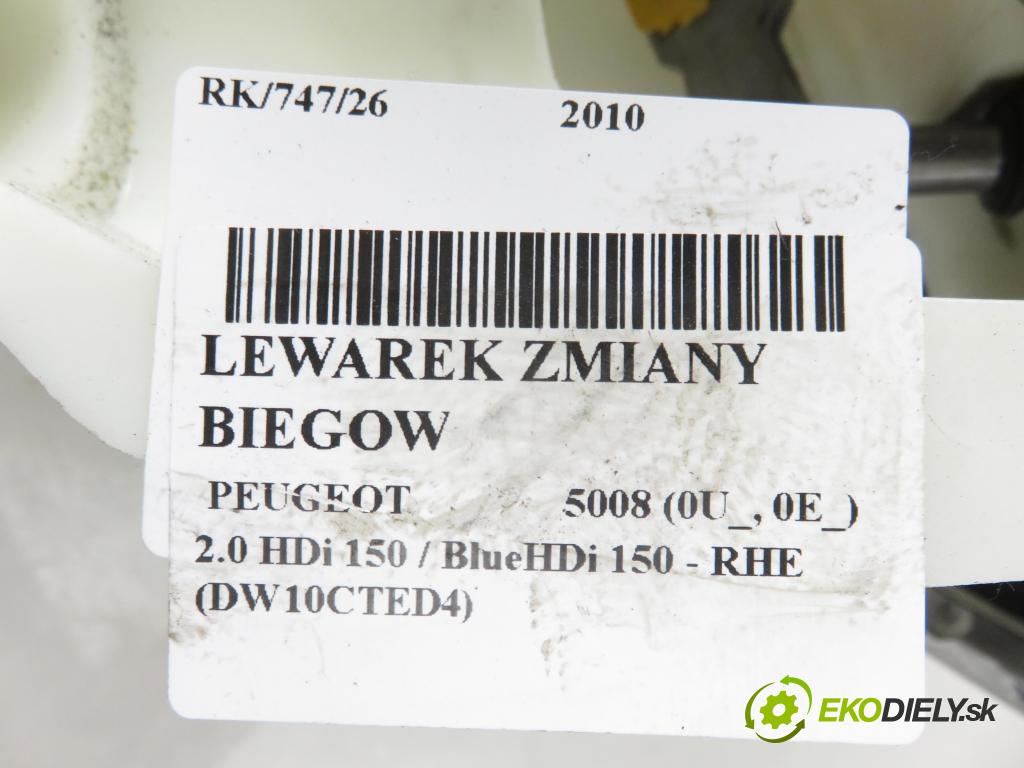 PEUGEOT 5008 (0U_, 0E_) MINIVAN 2010 110,00 2.0 HDi 150 / BlueHDi 150 - RHE (DW10CTED4) 1997,00 ZVEDÁK: 9672372580