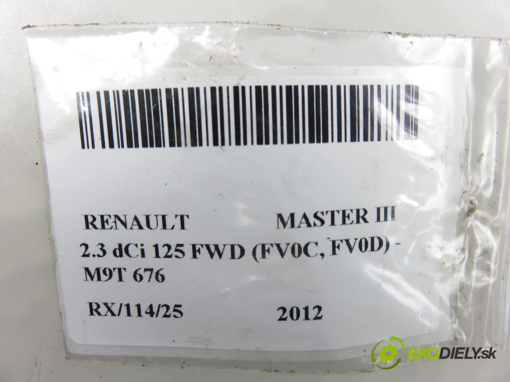 RENAULT MASTER III Skrzynia (FV) FURGON 2012 92,00 2.3 dCi 125 FWD (FV0C, FV0D) - M9T 676 2298,00 Rúra intercoolera turba 8200753502