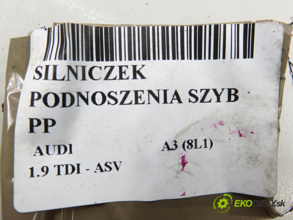 AUDI A3 (8L1) HB 2000 81,00 1.9 TDI - ASV 1896,00 Motorček sťahovania okien PP 8L3959802