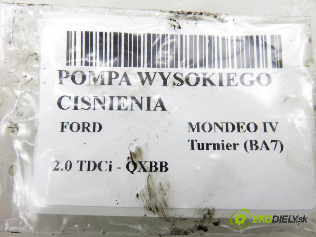 FORD MONDEO IV Turnier (BA7) KOMBI 2010 103,00 2.0 TDCi - QXBB 1997,00 Pumpa vysokého tlaku A2C27100268 ; 5WS40380 ; 9685705080