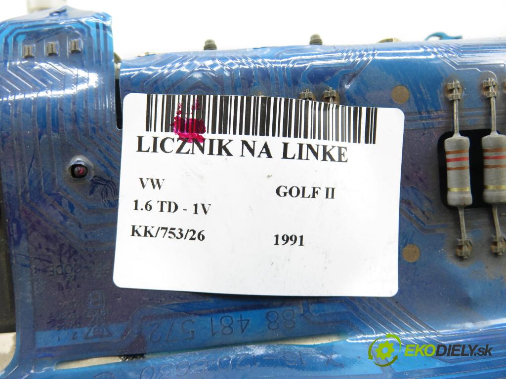 VW GOLF II (19E, 1G1) HB 1991 44,00 1.6 TD - 1V 1589,00 prístrojovka na ODKAZ 191919033PK