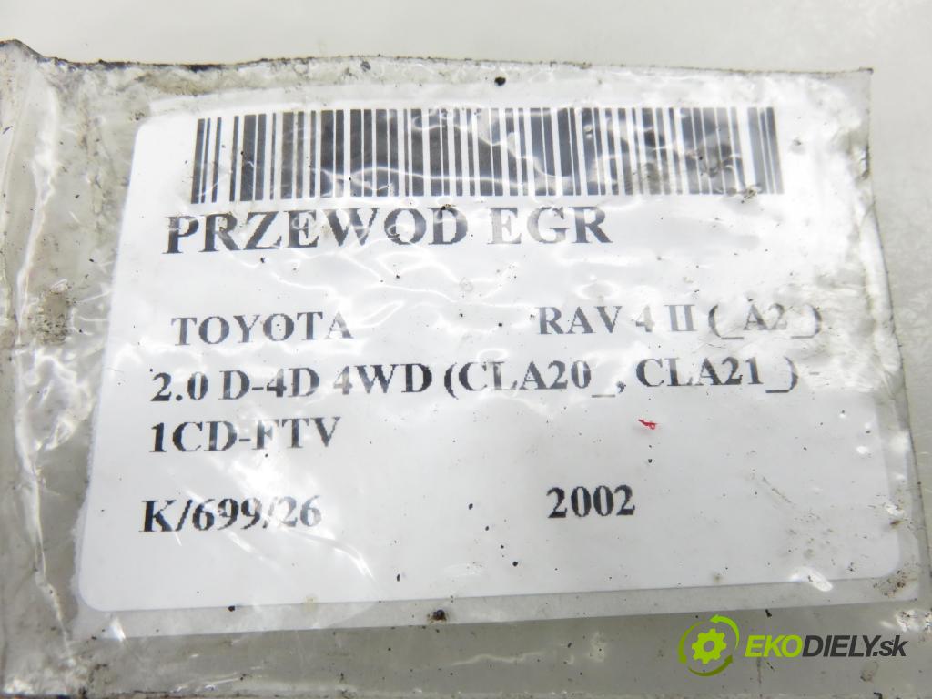 TOYOTA RAV 4 II (_A2_) SUV 2002 85,00 2.0 D-4D 4WD 116 - 1CD-FTV 1995,00 rúrka EGR