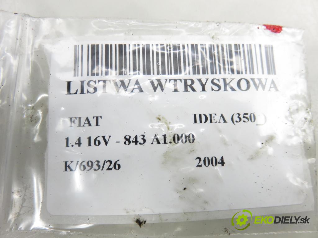 FIAT IDEA (350_) MINIVAN 2004 70,00 1.4 16V 95 - 843 A1.000 1368,00 Lišta vstrekovacia 0280156183 ; 0280151210 (Vstrekovacia lišta)