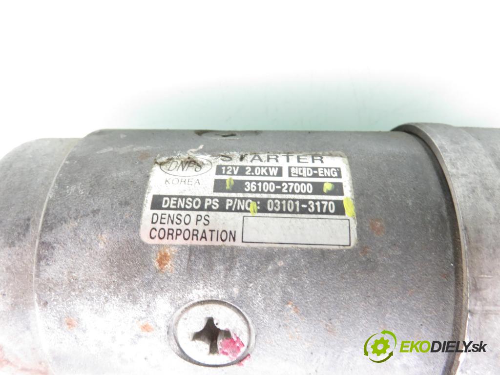KIA CERATO I liftback (LD) HB 2004 83,00 2.0 CRDi - D4EA 1991,00 Štartér 3610027000 ; 031013170 (Štartér)