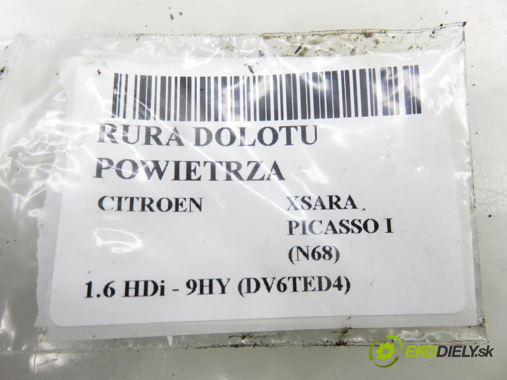 CITROEN XSARA PICASSO (N68) MINIVAN 2001 80,00 1.6 HDi 109 - 9HY (DV6TED4) 1560,00 Rúra prívodu vzduchu 9655509780