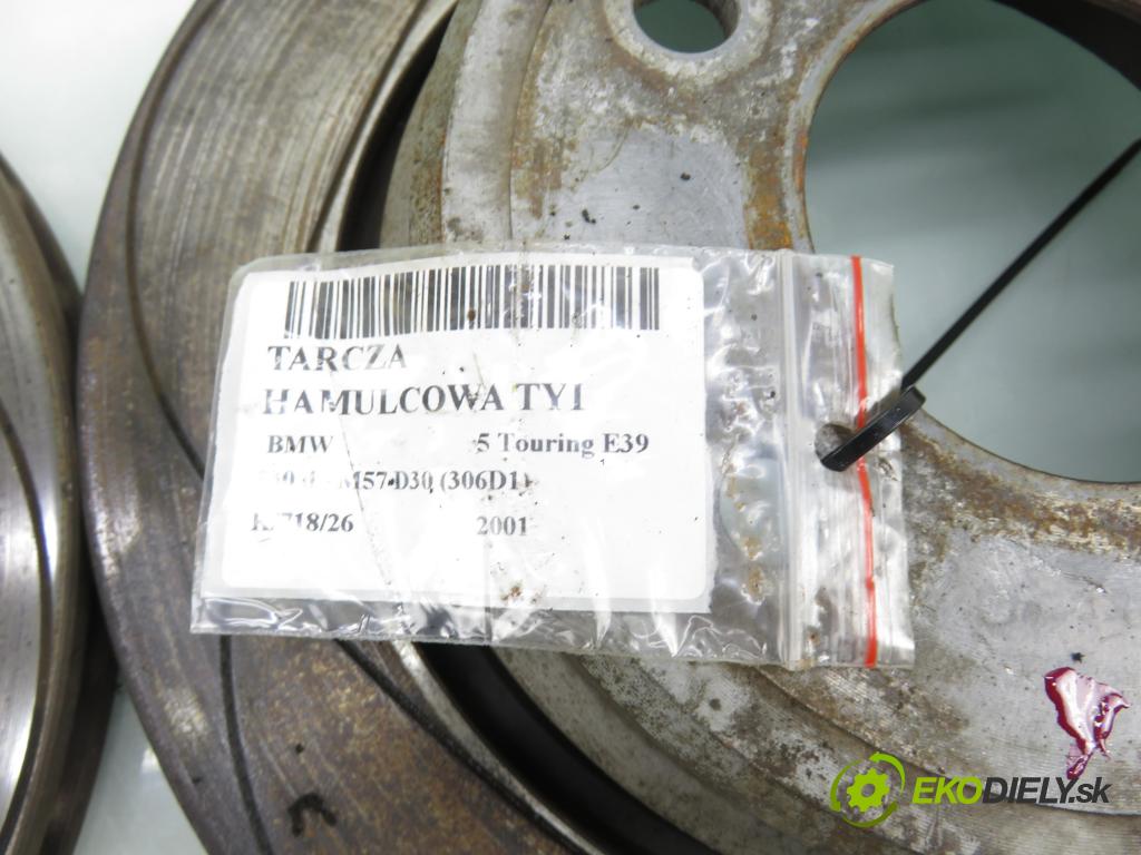 BMW 5 Touring (E39) KOMBI 2001 135,00 530 d - M57 D30 (306D1) 2926,00 Lamela kotúč brzdová zadné KBA61340