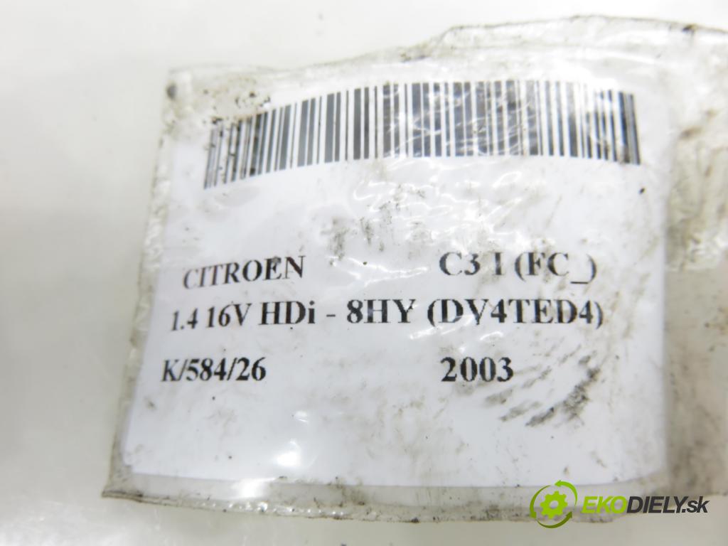 CITROEN C3 I (FC_) HB 2003 66,00 1.4 16V HDi - 8HY (DV4TED4) 1398,00 vstrekovač 9650059780 ; EJBR01001A (Vstrekovač paliva)