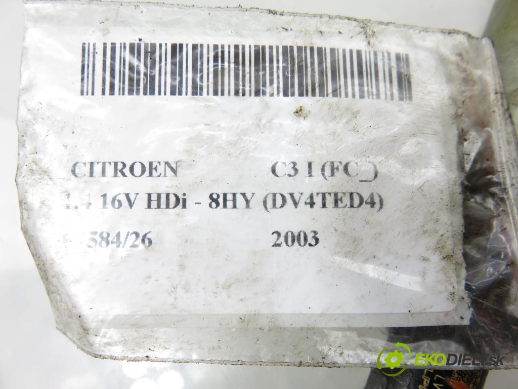 CITROEN C3 I (FC_) HB 2003 66,00 1.4 16V HDi - 8HY (DV4TED4) 1398,00 vstrekovač 9650059780 ; EJBR01001A (Vstrekovač paliva)