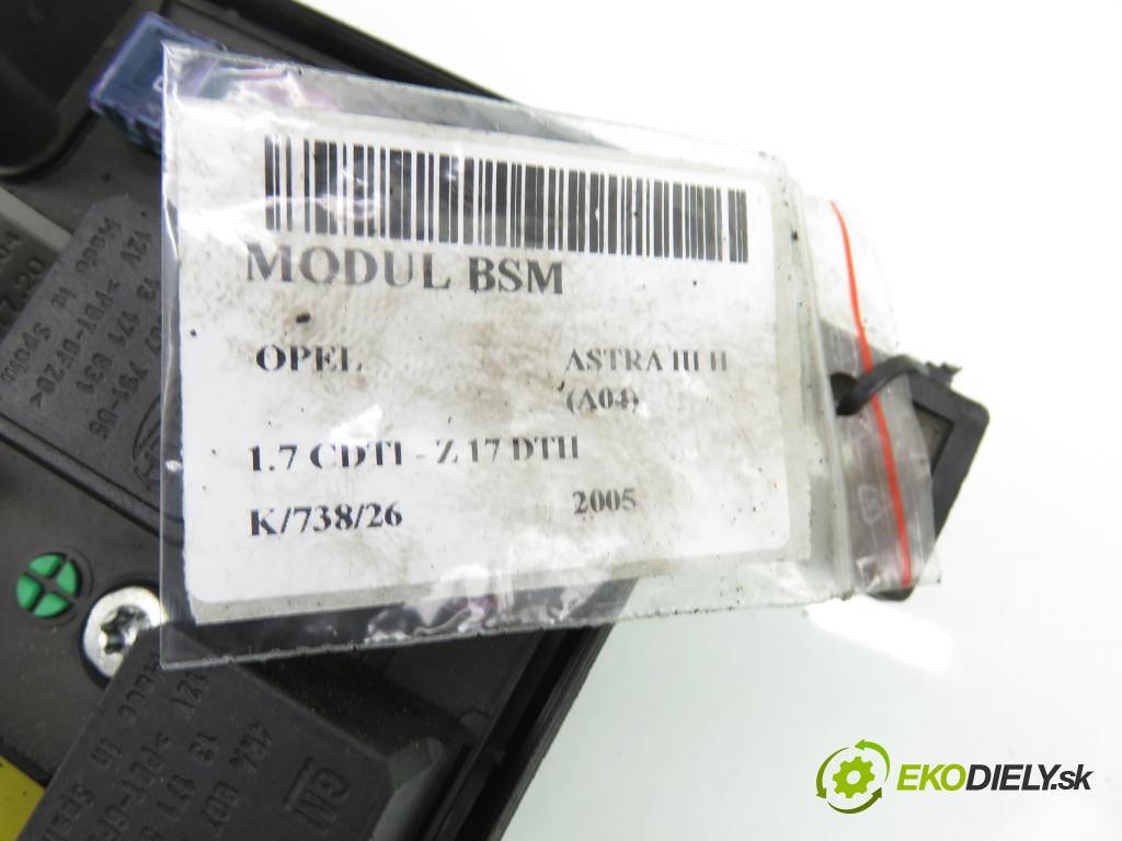 OPEL ASTRA H (A04) HB 2005 74,00 1.7 CDTI 100 - Z 17 DTH 1686,00 MODUL BSM 13181658DY ; 5DK00866831