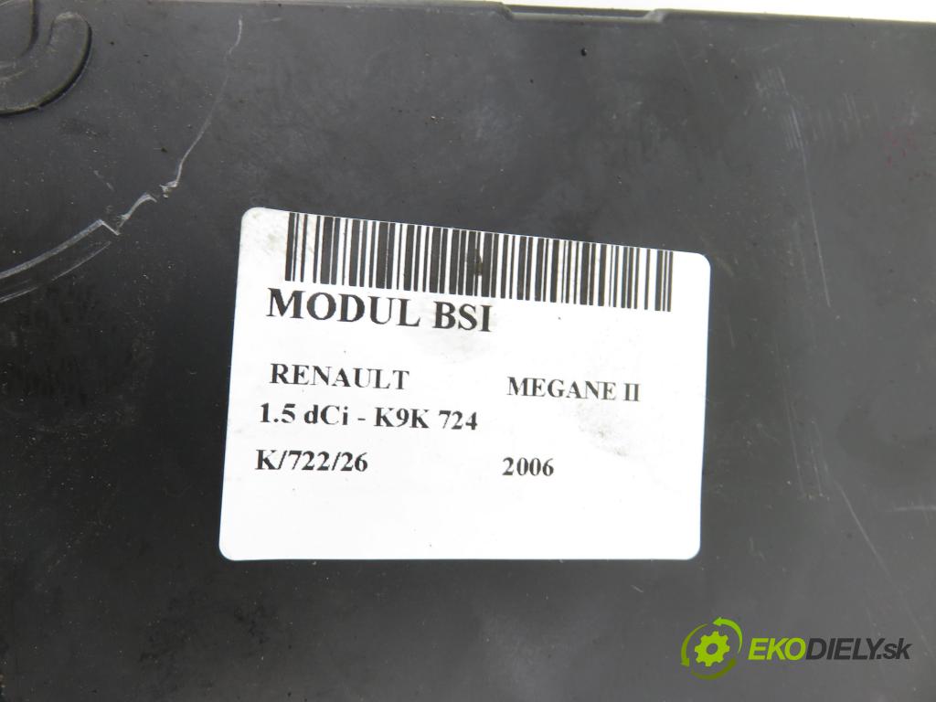 RENAULT MEGANE II (BM0/1_, CM0/1_) HB 2006 63,00 1.5 dCi 86 - K9K 724 1461,00 MODUL S118400260E ; 8200433198 ; 8200546251