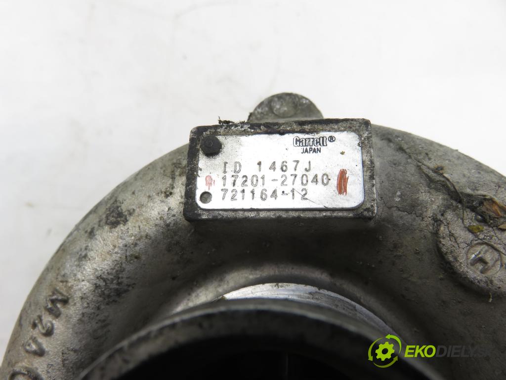 TOYOTA RAV 4 II (_A2_) SUV 2002 85,00 2.0 D-4D 4WD 116 - 1CD-FTV 1995,00 Turbodúchadlo 1720127040 (Turbodúchadlo (kompletné))