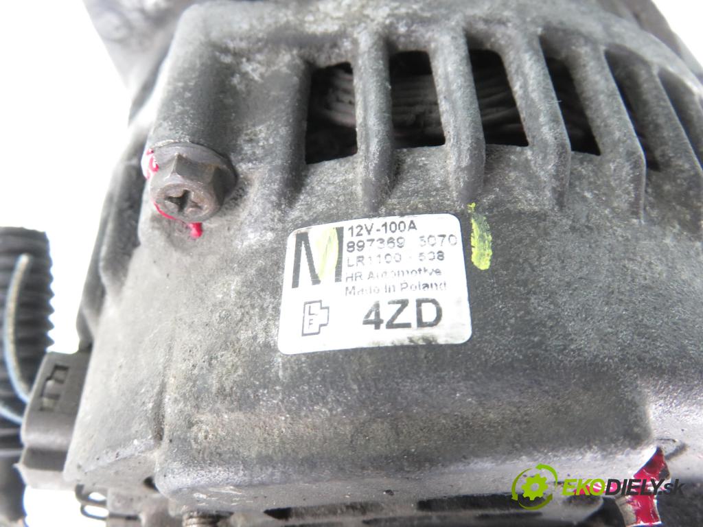 OPEL ASTRA H (A04) HB 2005 74,00 1.7 CDTI 100 - Z 17 DTH 1686,00 Alternátor (Alternátor)
