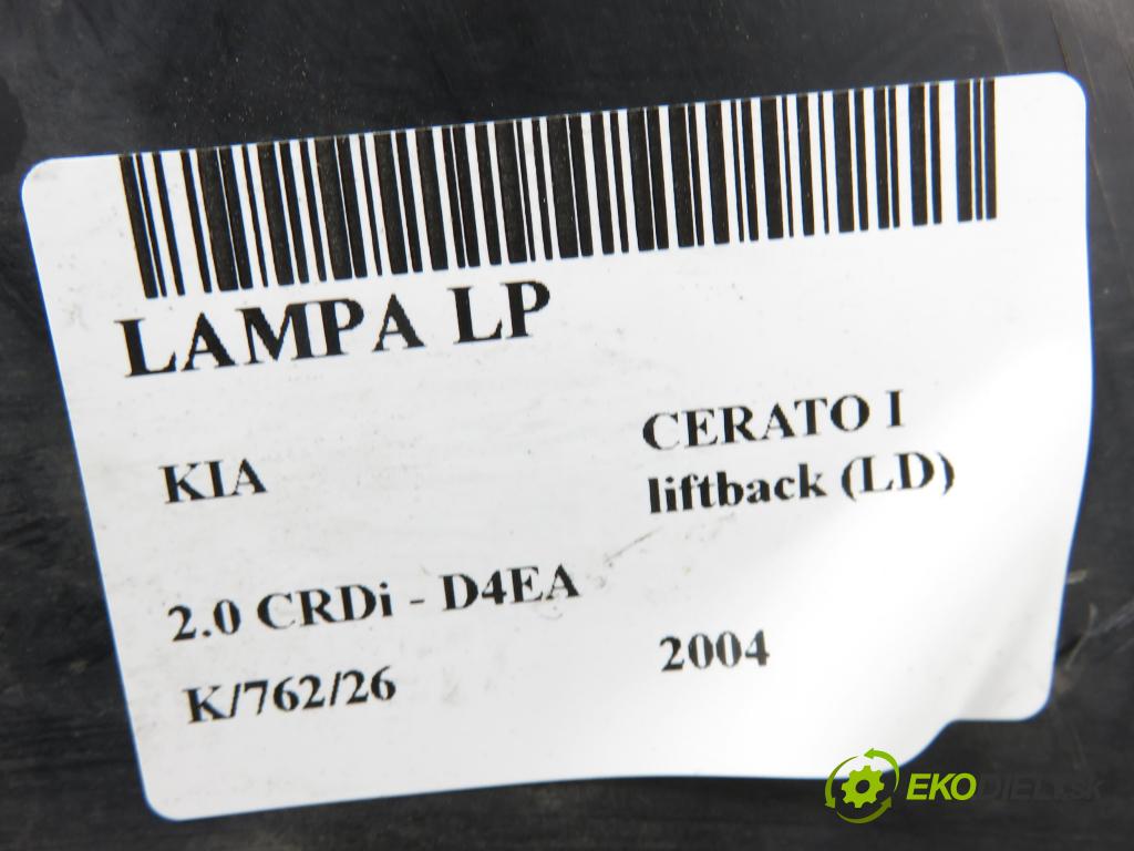 KIA CERATO I liftback (LD) HB 2004 83,00 2.0 CRDi - D4EA 1991,00 Svetlo LP 921012F0L