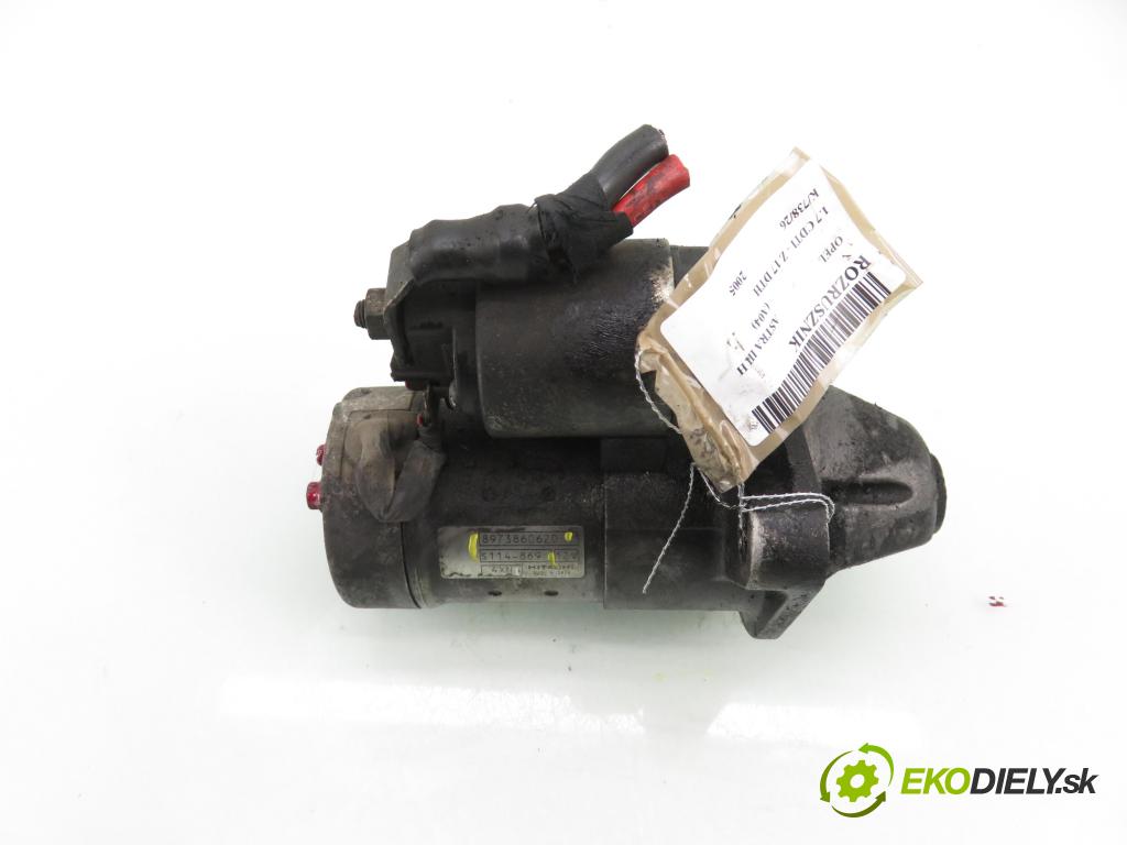 OPEL ASTRA H (A04) HB 2005 74,00 1.7 CDTI 100 - Z 17 DTH 1686,00 Štartér 8973860620 ; S114869 (Štartér)