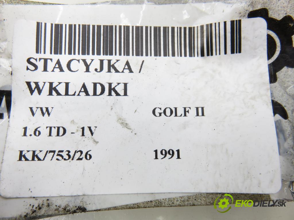 VW GOLF II (19E, 1G1) HB 1991 44,00 1.6 TD - 1V 1589,00 spinačka 357905851D (Spínacia skrinka)
