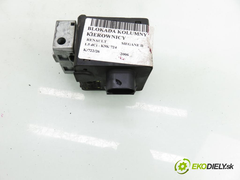 RENAULT MEGANE II (BM0/1_, CM0/1_) HB 2006 63,00 1.5 dCi 86 - K9K 724 1461,00 blokáda tyče volantu 8200468515 ; E0160200