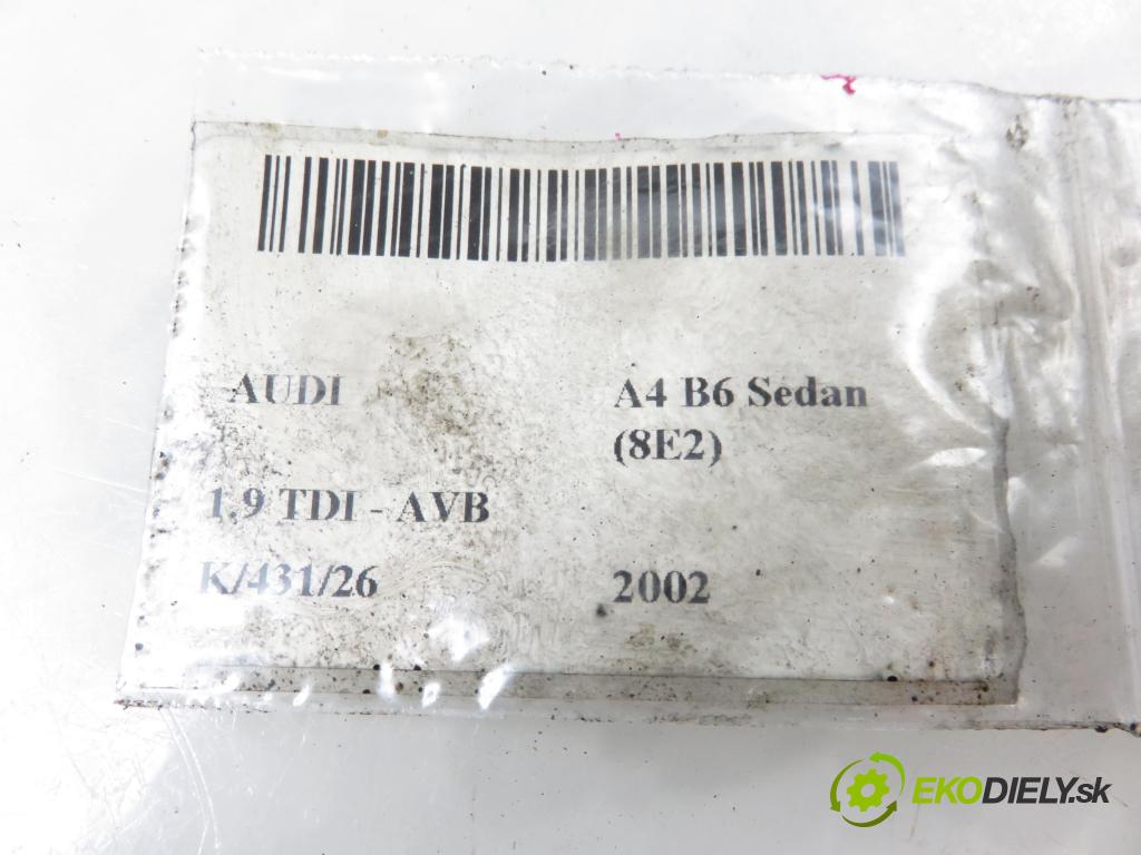 AUDI A4 (8E2, B6) SEDAN 2002 74,00 1.9 TDI PD 101 - AVB 1896,00 Vstrekovač 038130073AJ ; 0414720037 (Vstrekovač paliva)